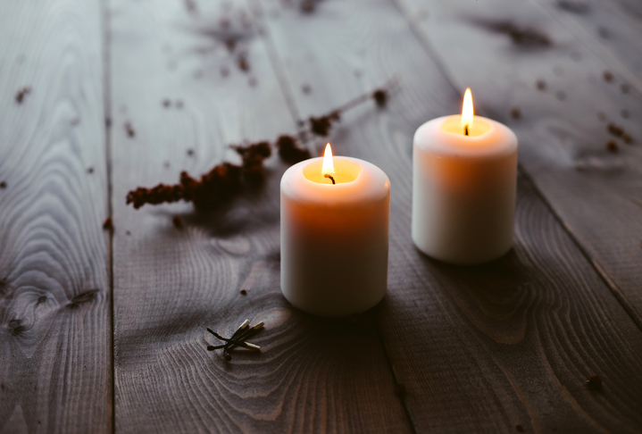 Candles on a Table for Mediumship