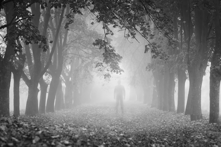 Ghostly Figure in the Fog