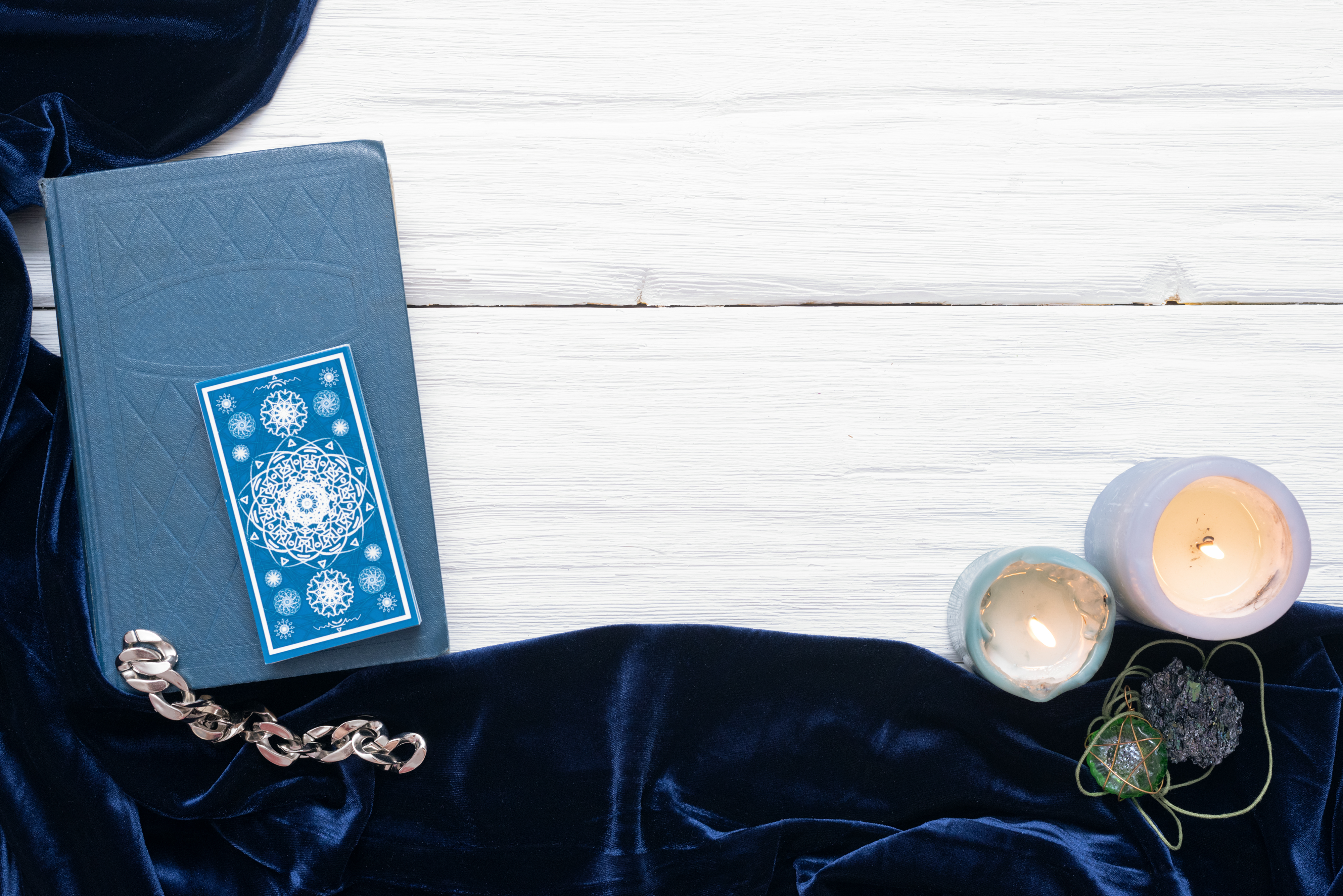 Tarot Cards and Candle